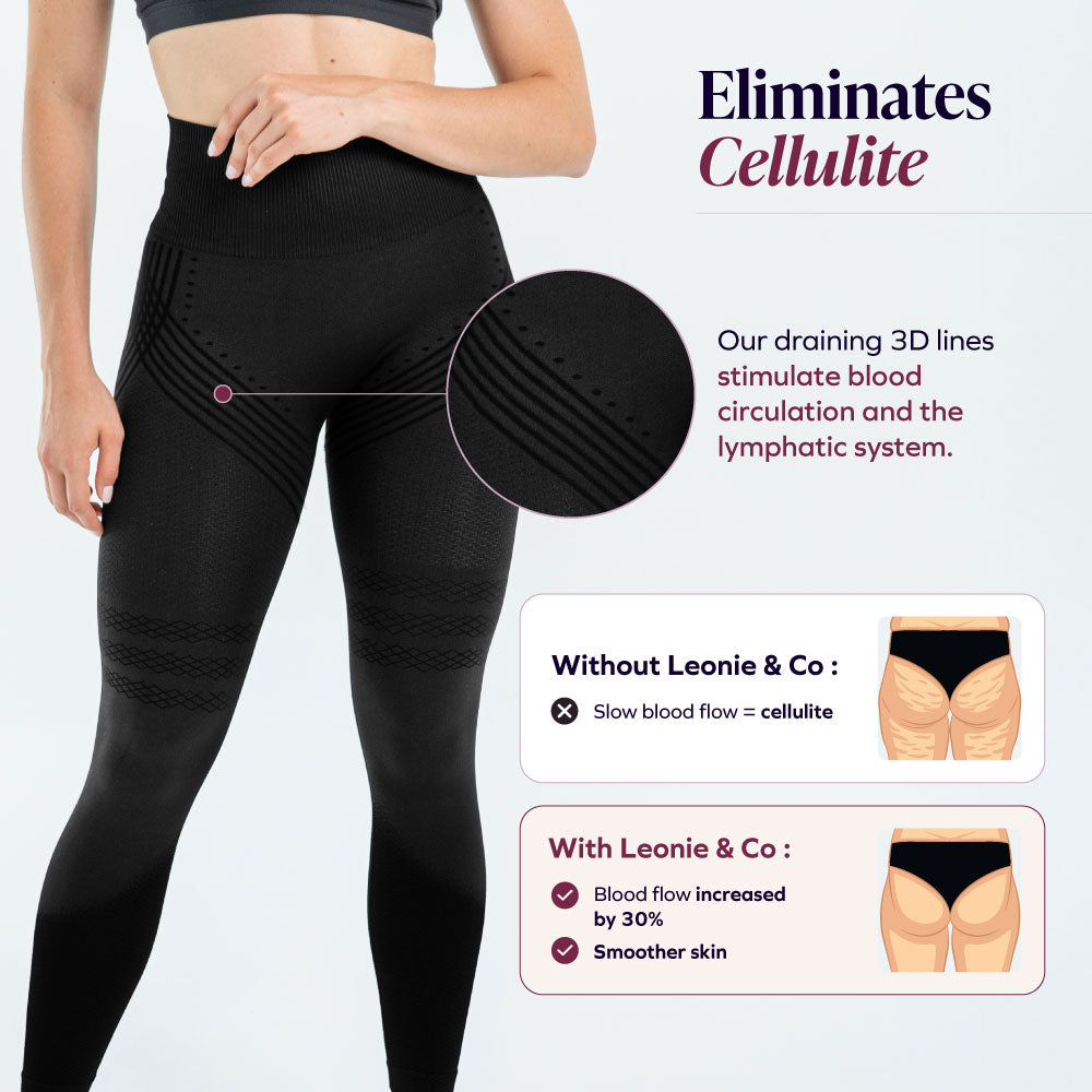 A legging that drains & shapes your figure
