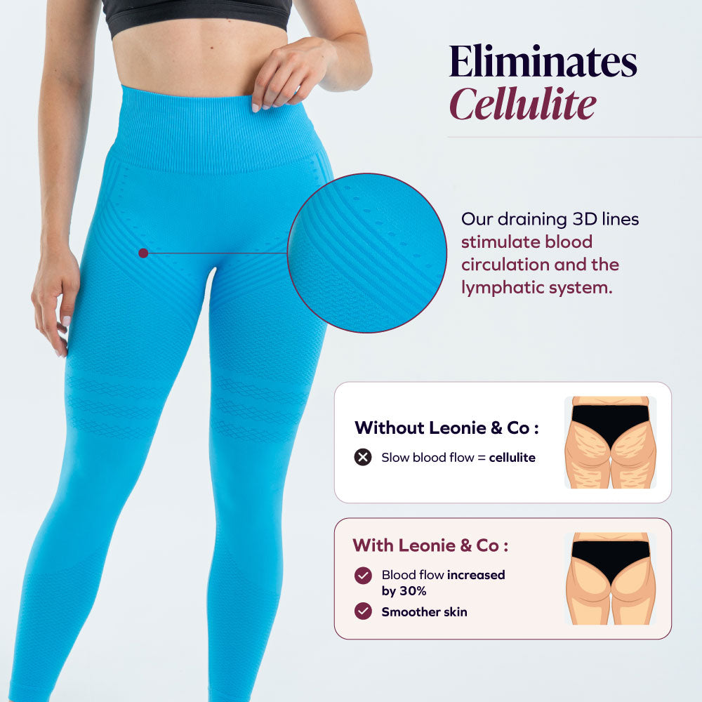 A legging that drains & shapes your figure