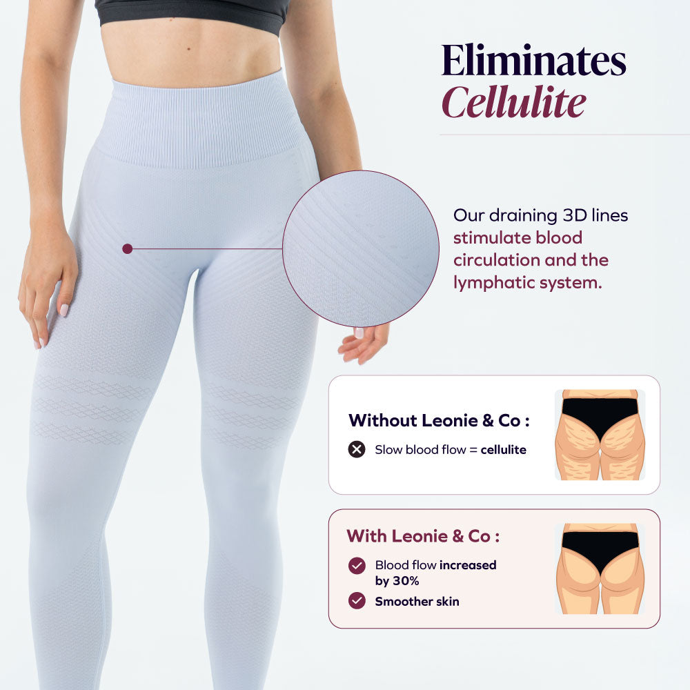 A legging that drains & shapes your figure