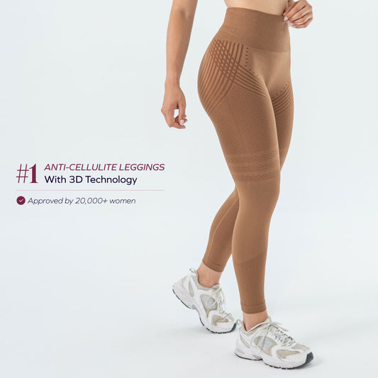 3D Legging | Chocolate Brown