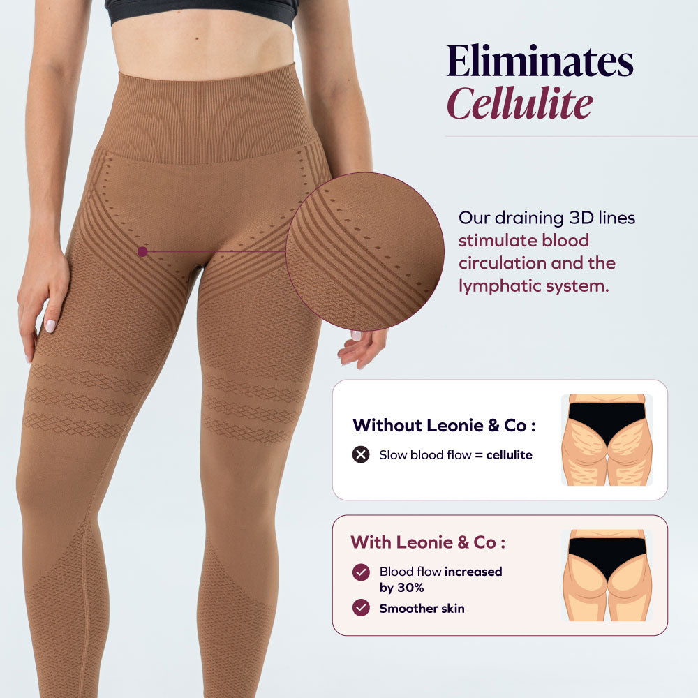 3D Legging | Chocolate Brown