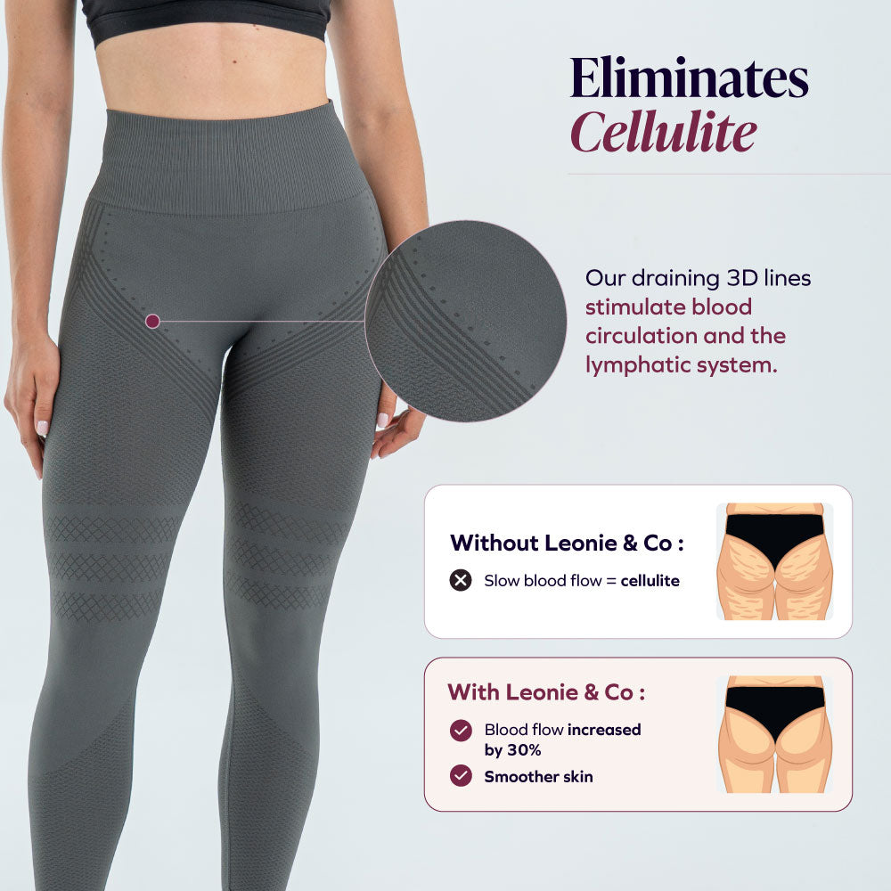 A legging that drains & shapes your figure