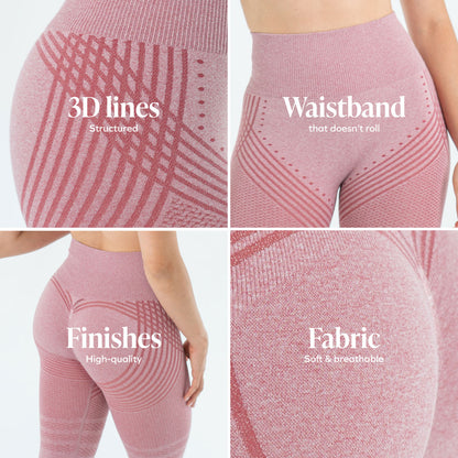 3D Legging | Blush Pink