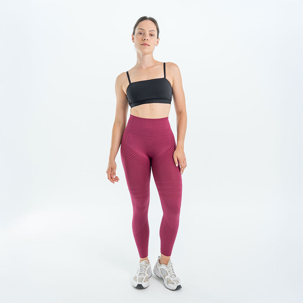 3D Legging | Wine Red