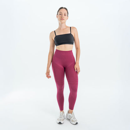 3D Legging | Wine Red