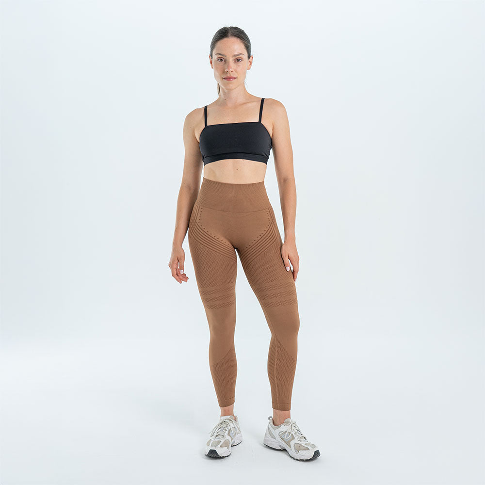 3D Legging | Chocolate Brown