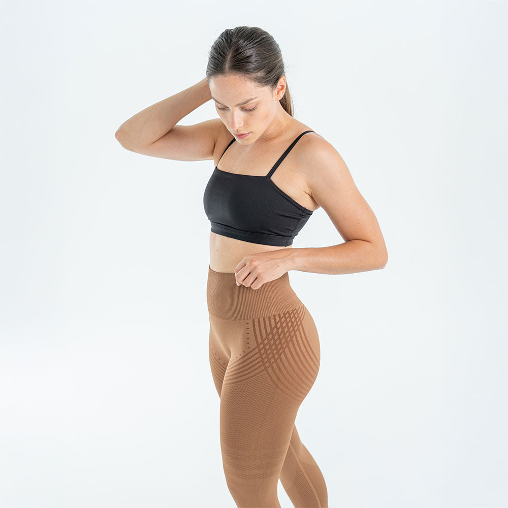 3D Legging | Chocolate Brown