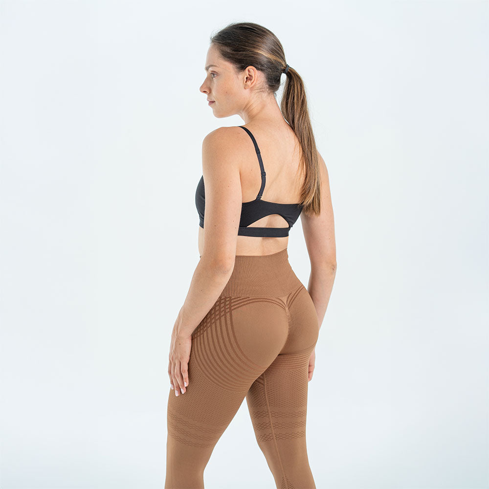 3D Legging | Chocolate Brown